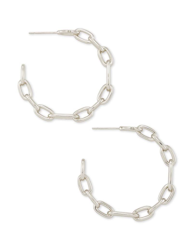 Ryder Hoop Earrings in Silver image number 0