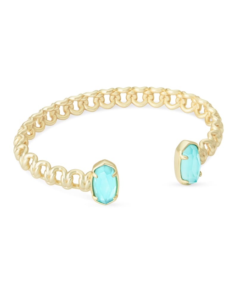 Macrame Elton Gold Cuff Bracelet image number 0