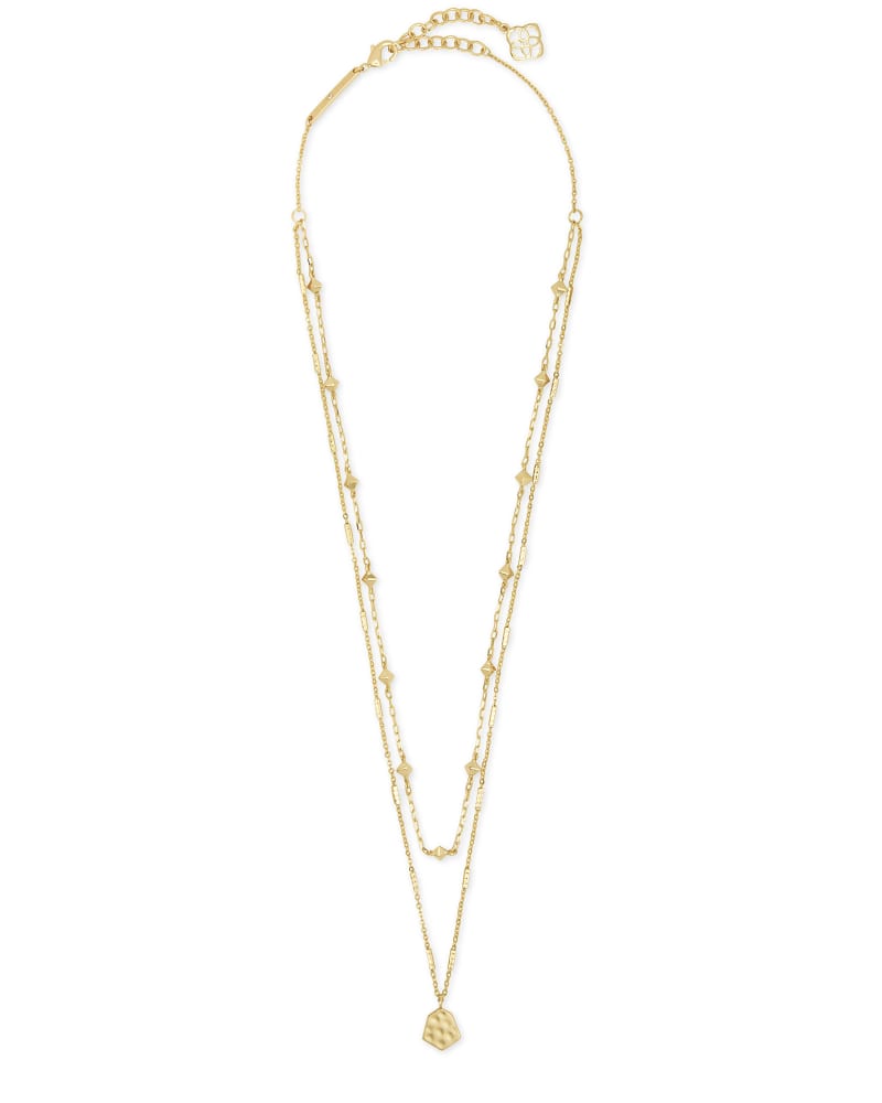 Clove Multi Strand Necklace in Gold image number 4