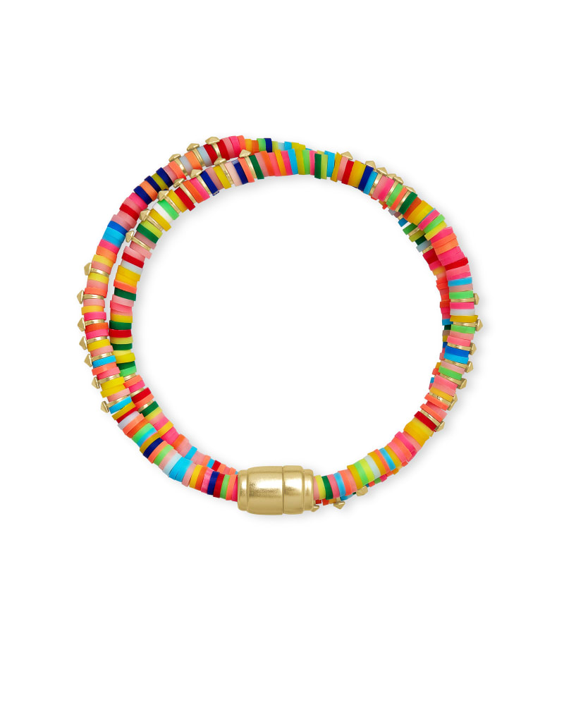 Reece Gold Wrap Bracelet in Neon Mix image number 0