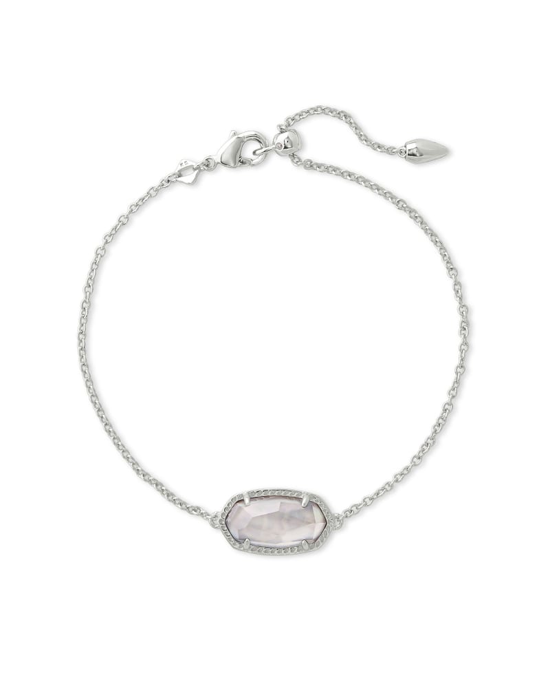 Elaina Silver Single Slide Bracelet in Gray Illusion | Kendra Scott