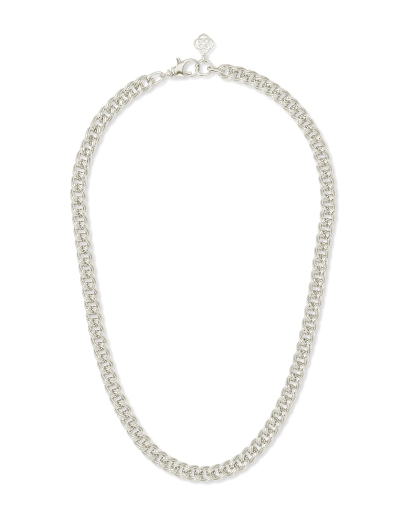 Vincent Chain Necklace in Silver image number 3