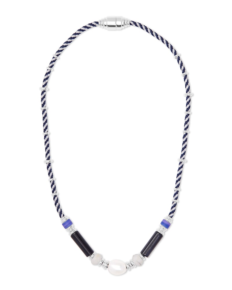 Rachel Bright Silver Choker Necklace In Black Mix image number 2