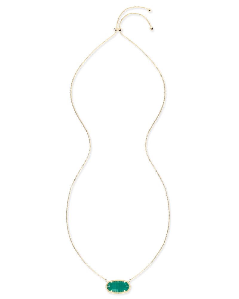 Delaney Pendant Necklace in Emerald Cat's Eye image number 1