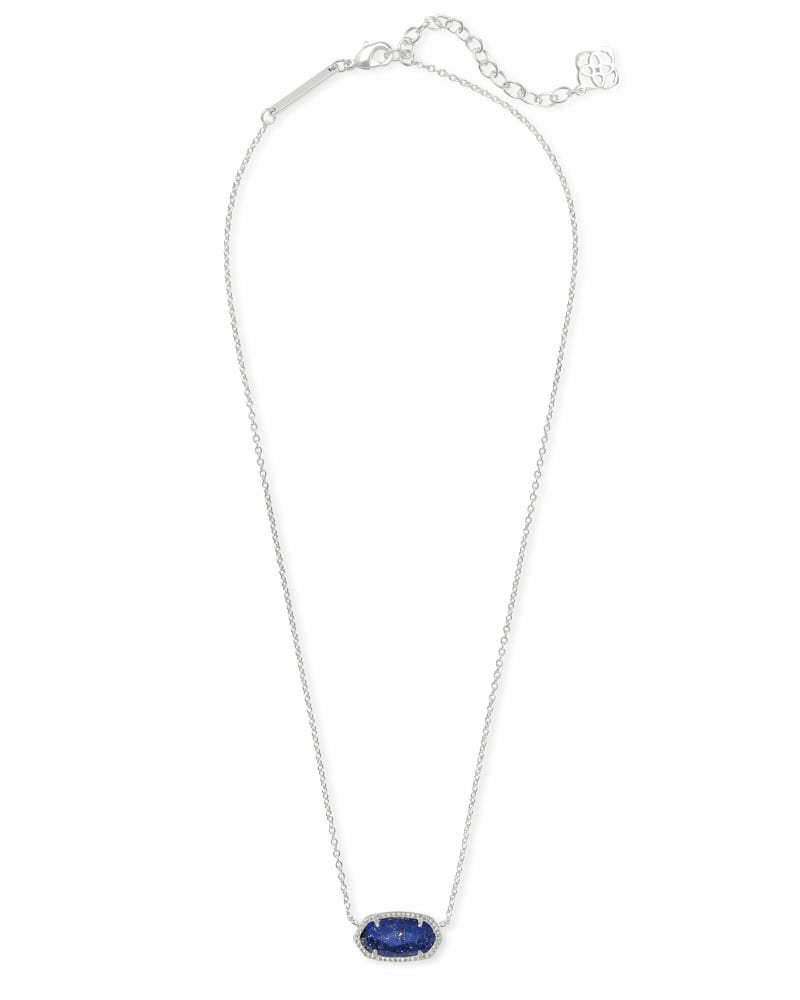 Elisa Pendant Necklace in Bright Silver image number 2