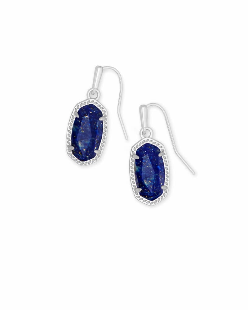 Lee Drop Earrings in Bright Silver image number 0