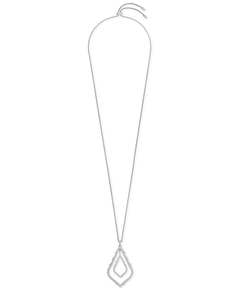Simon Long Pendant Necklace in Silver image number 0