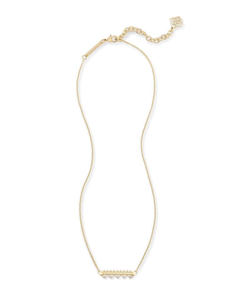 Anissa Bar Pendant Necklace in Gold image number 1