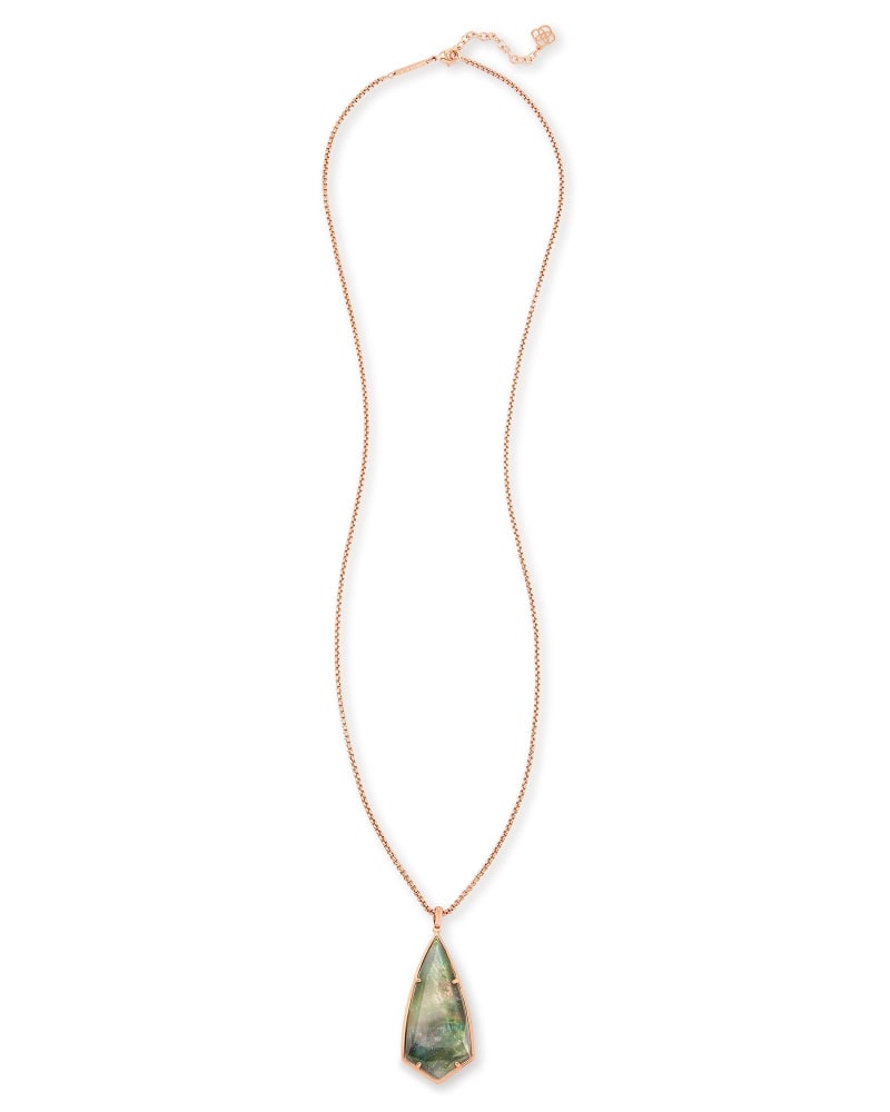 Carole Long Pendant Necklace in Crystal Gray Illusion image number 2