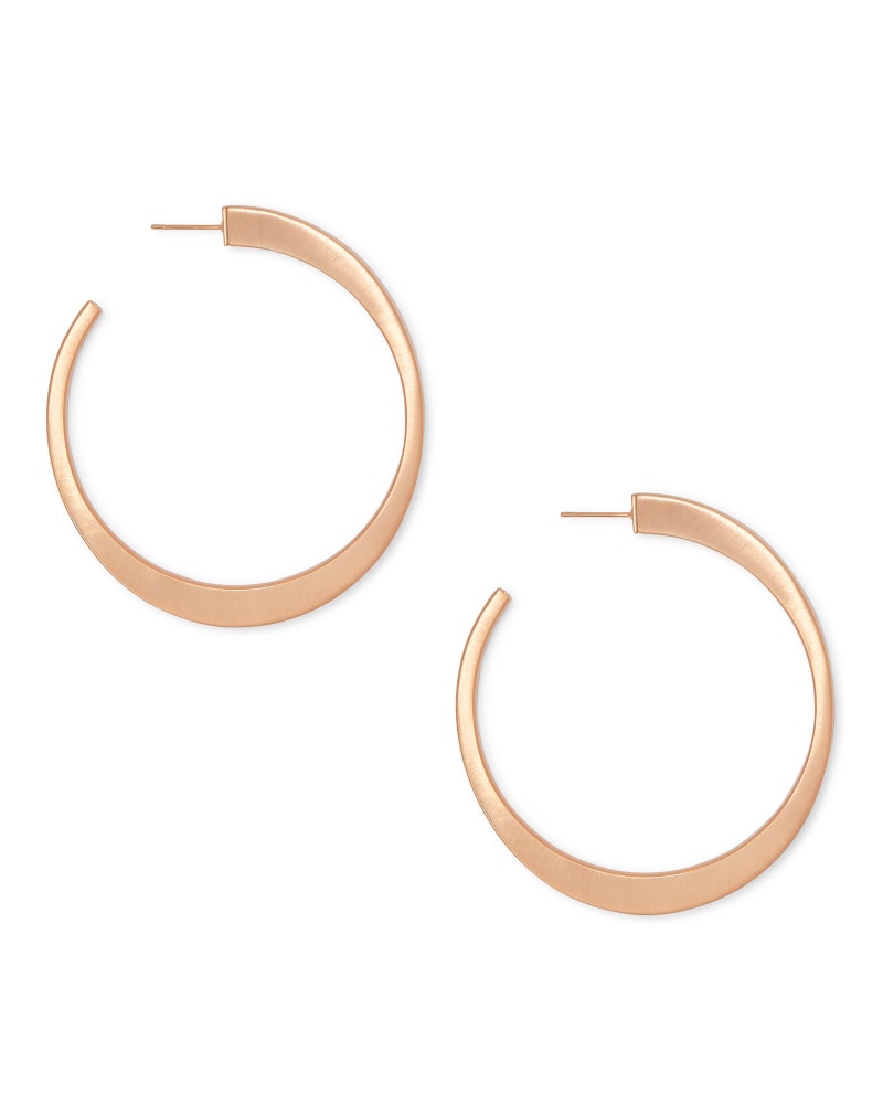 Avi Hoop Earrings In Rose Gold image number 0