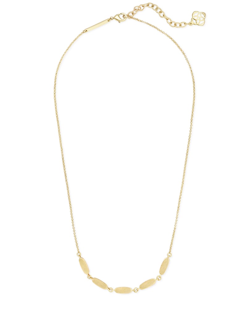 Fern Collar Necklace in Gold image number 2