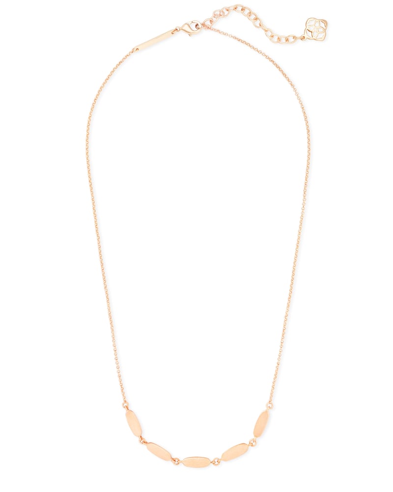 Fern Collar Necklace in Rose Gold image number 2