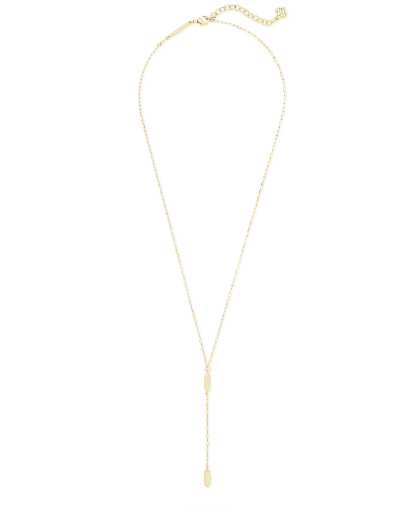 Fern Y Necklace in Gold image number 2