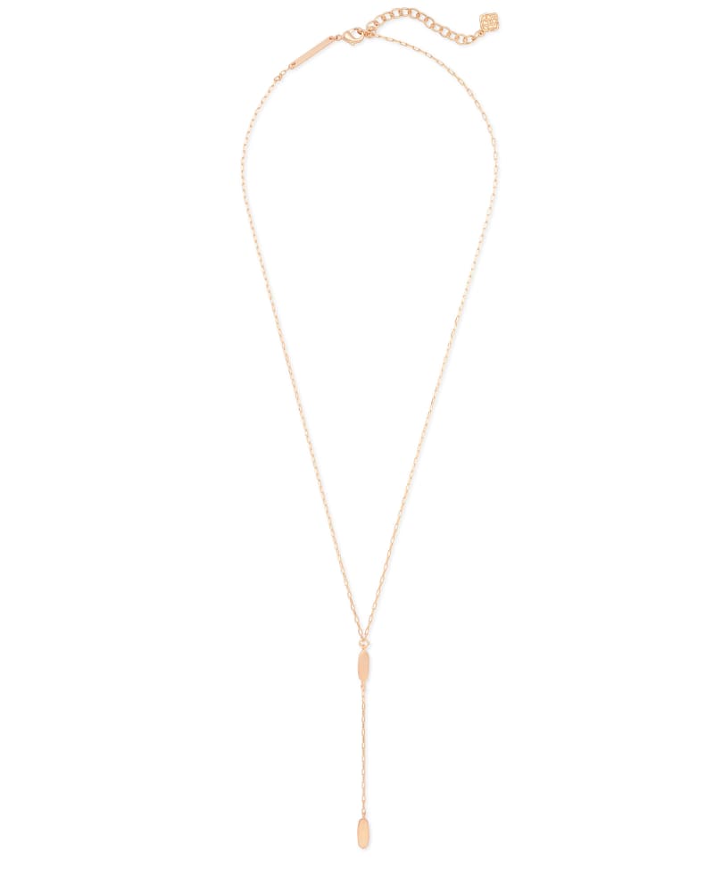 Fern Y Necklace in Rose Gold image number 2