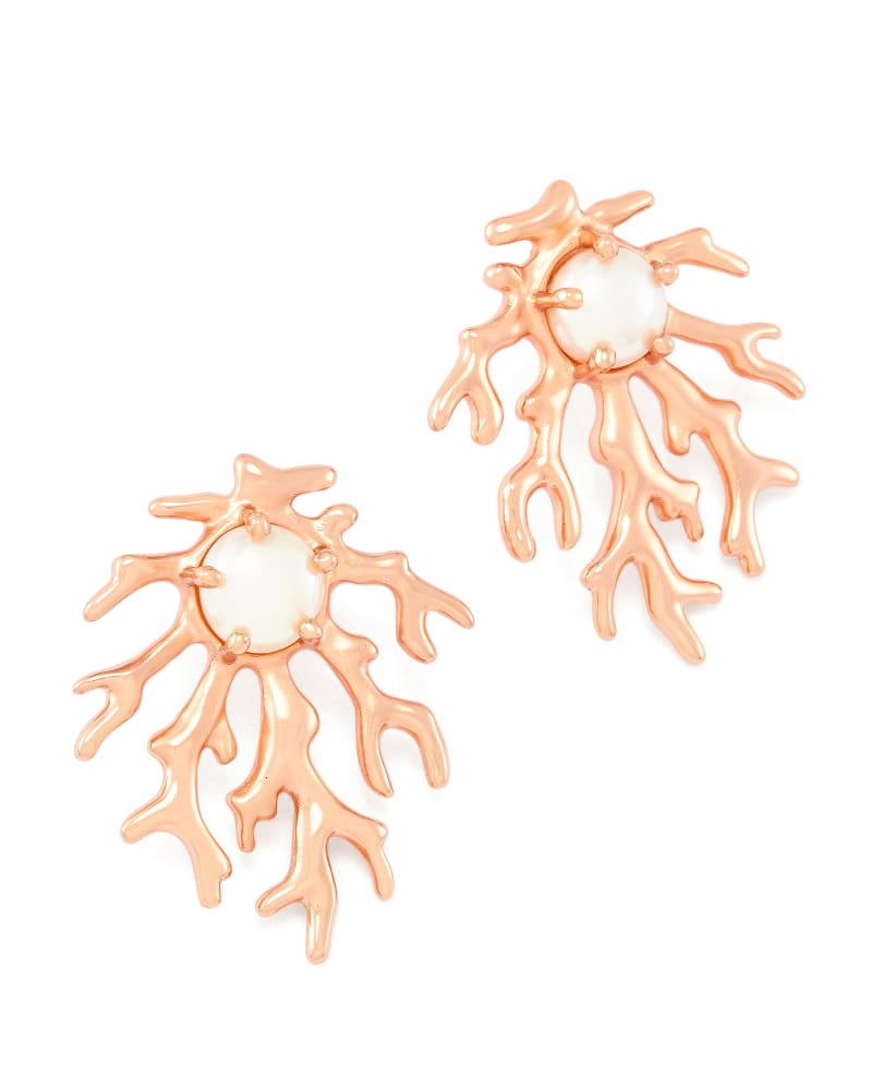 Hattie Stud Earrings in Rose Gold image number 0