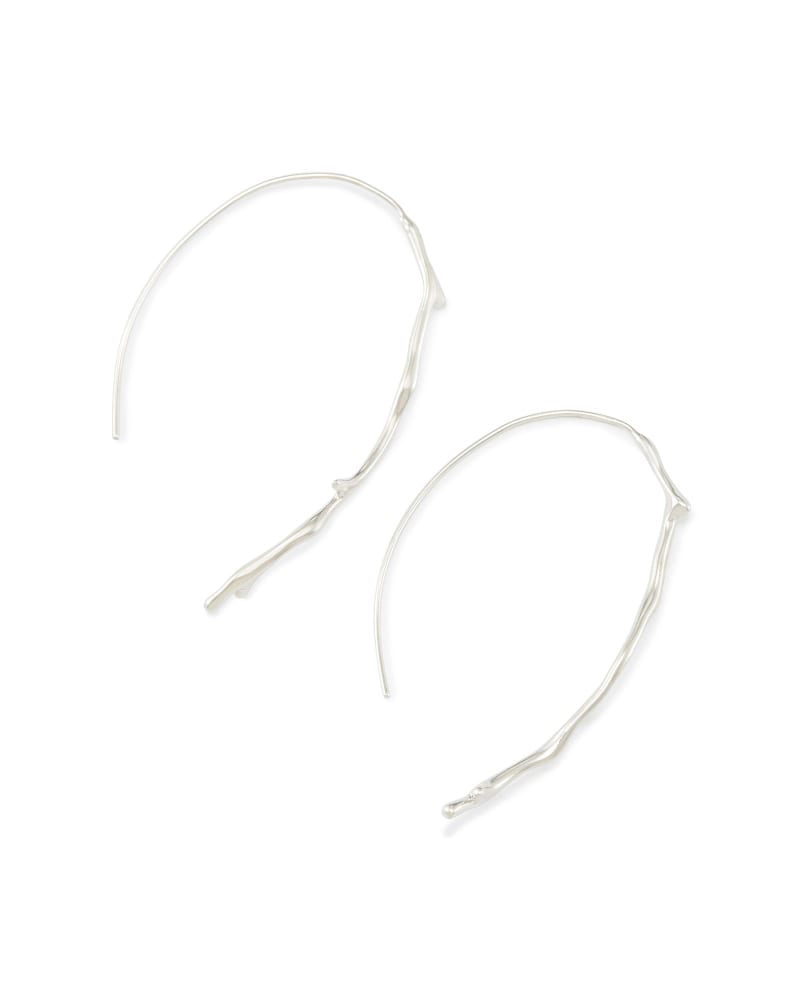 Huxley Threader Earrings in Silver image number 2