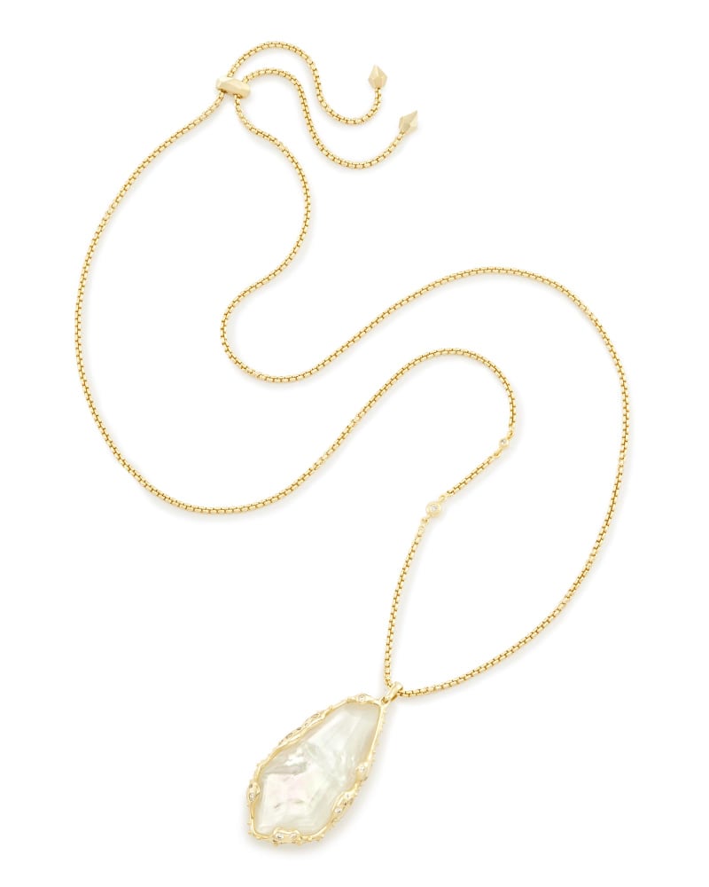 Zayne Long Necklace in Gold image number 0