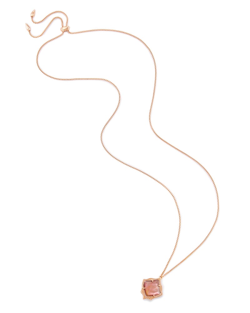 Kacey Long Pendant Necklace in Brown Pearl image number 0
