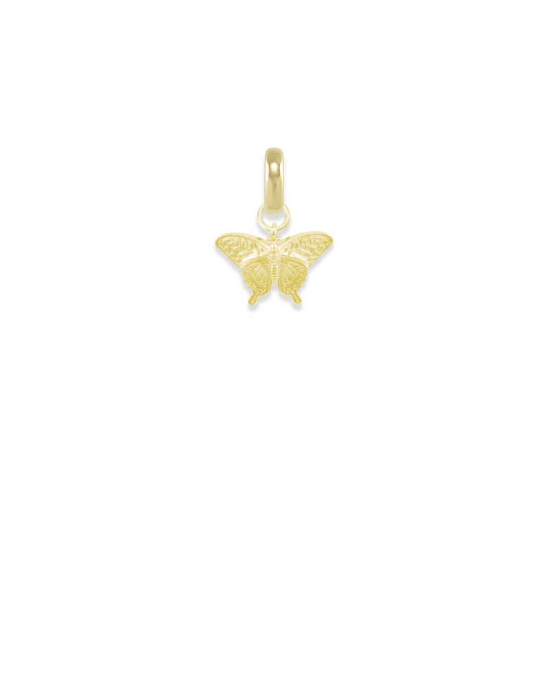 Alabama Swallowtail Butterfly Charm in Gold image number 2