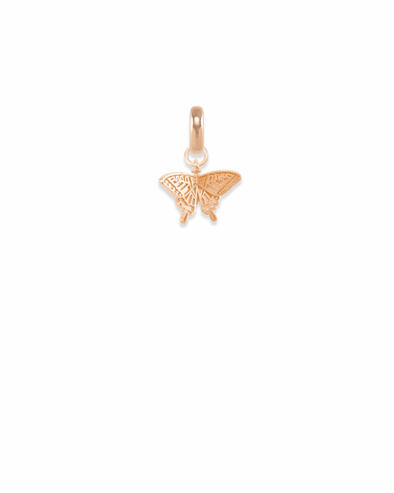 Alabama Swallowtail Butterfly Charm in Rose Gold image number 0