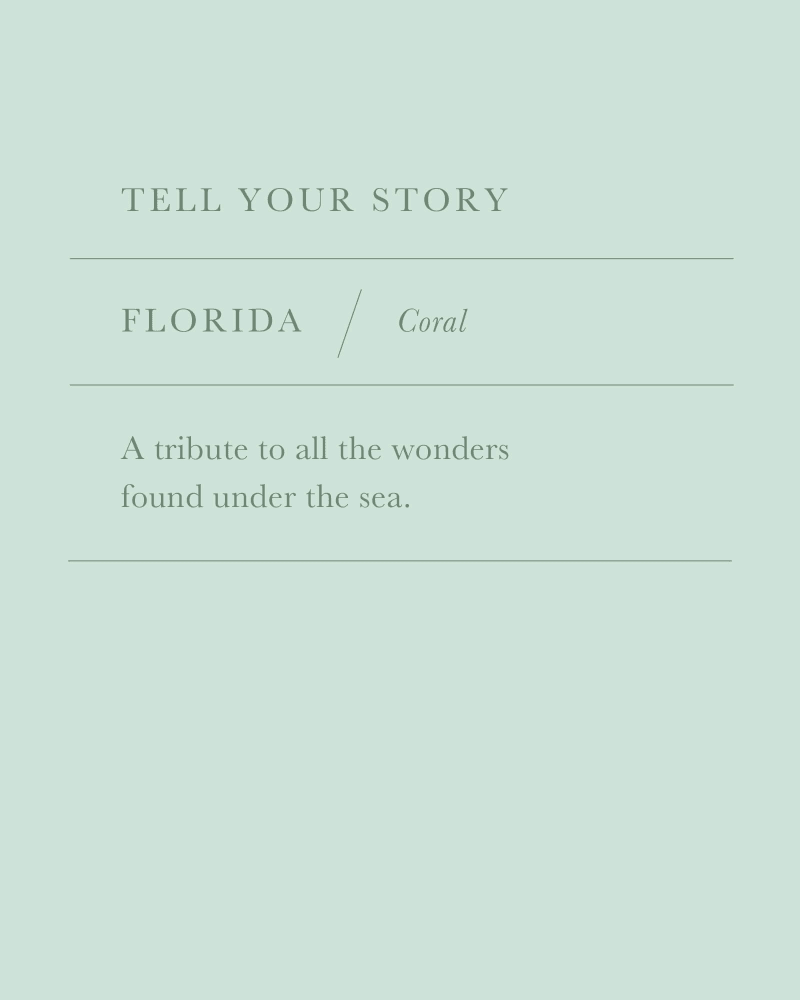 Florida Coral Charm in Gold image number 1