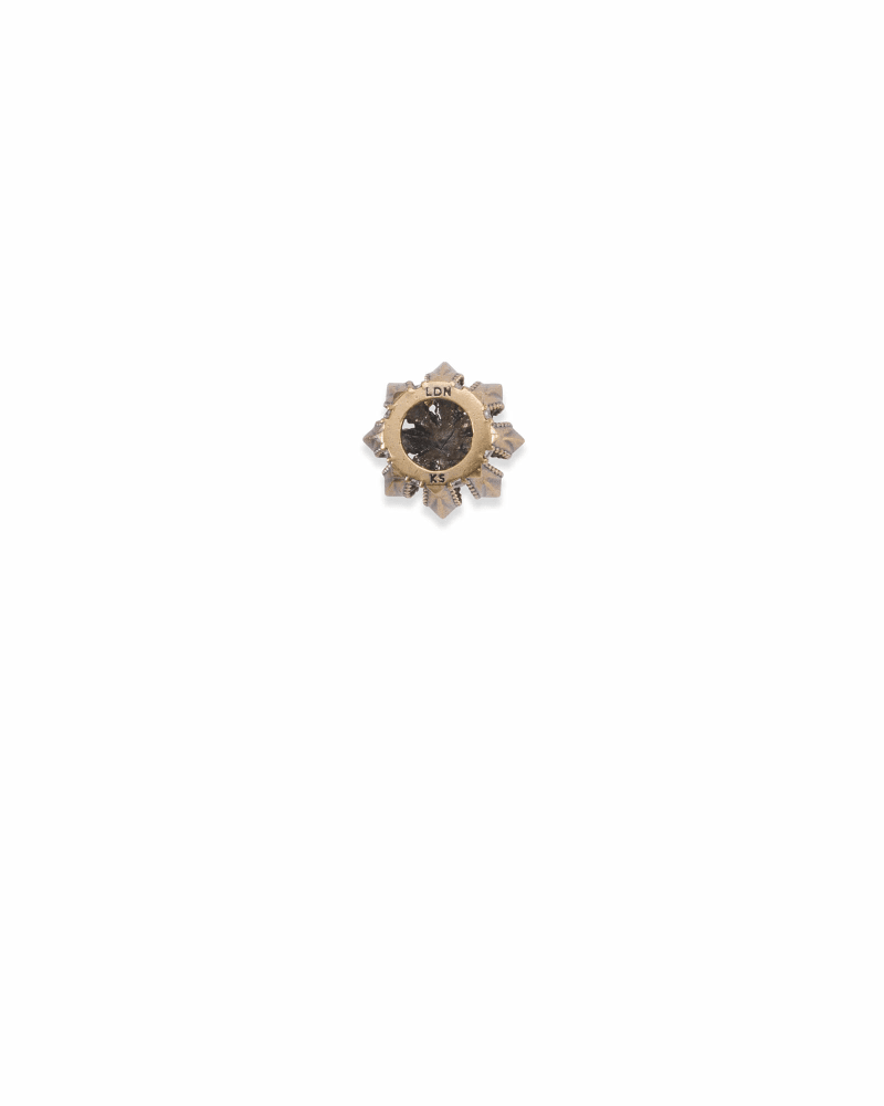 London Crown Charm in Vintage Gold image number 1