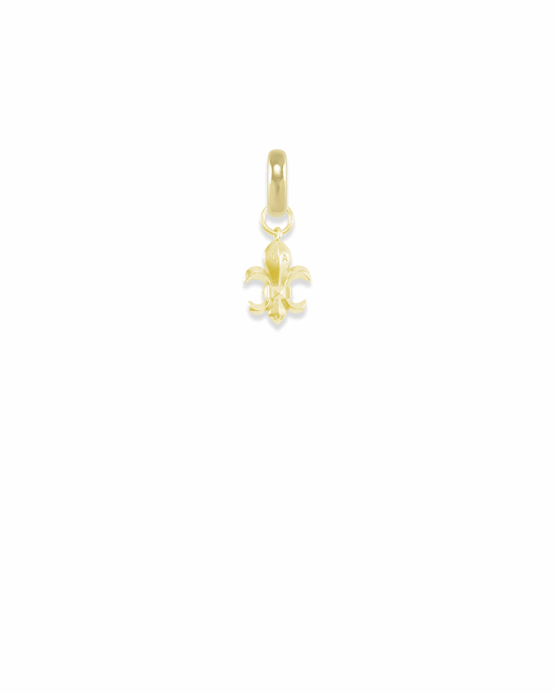 Louisiana Fleur-de-lis Charm in Gold image number 2