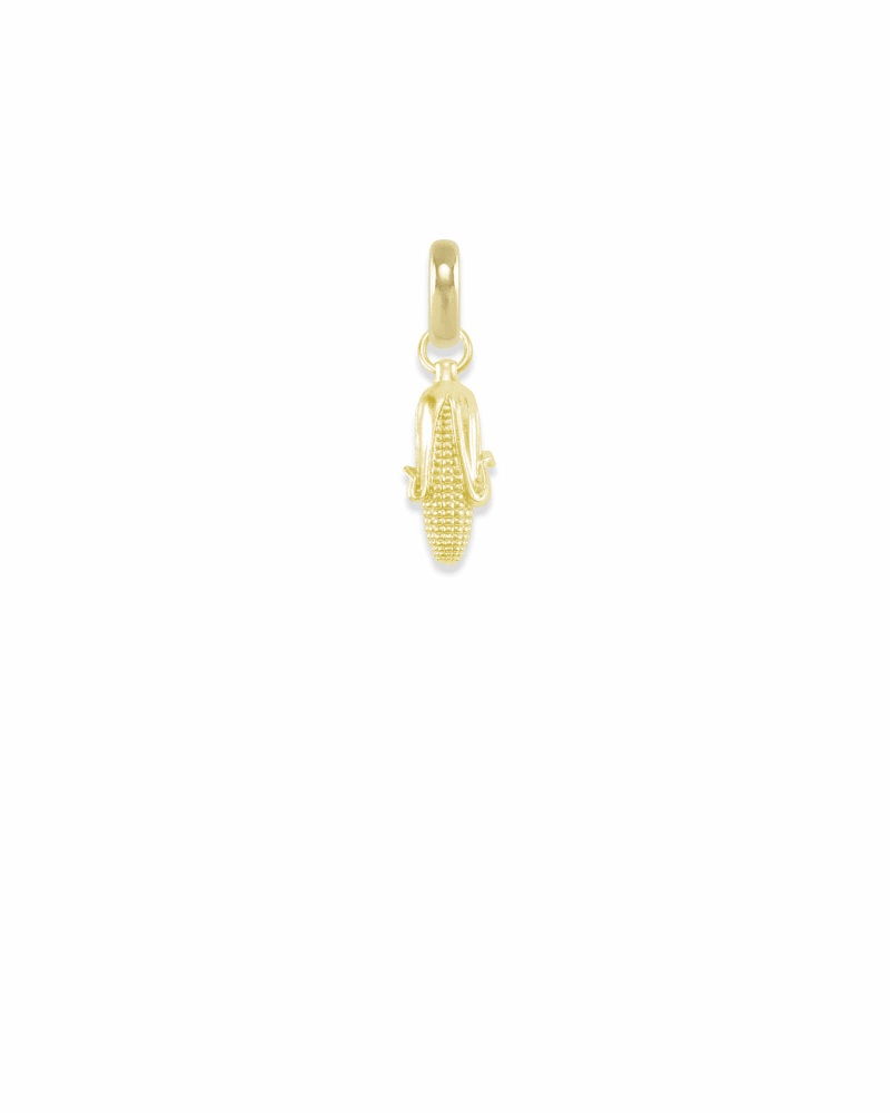 Nebraska Corn Charm in Gold image number 0