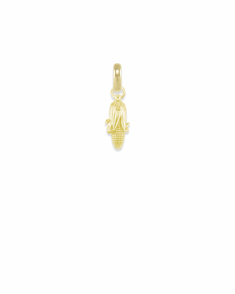 Nebraska Corn Charm in Gold image number 2