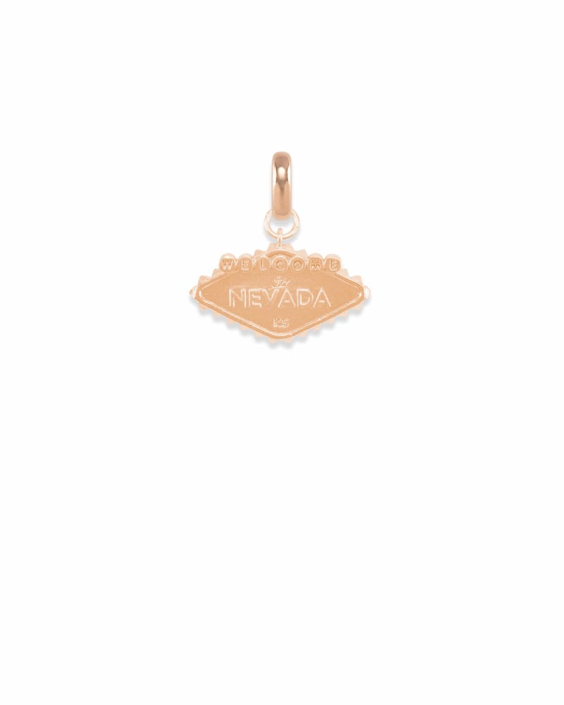 Nevada Las Vegas Sign Charm in Rose Gold image number 2