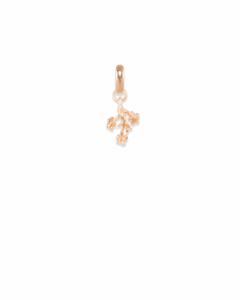 Washington, DC Cherry Blossom Charm in Rose Gold image number 2