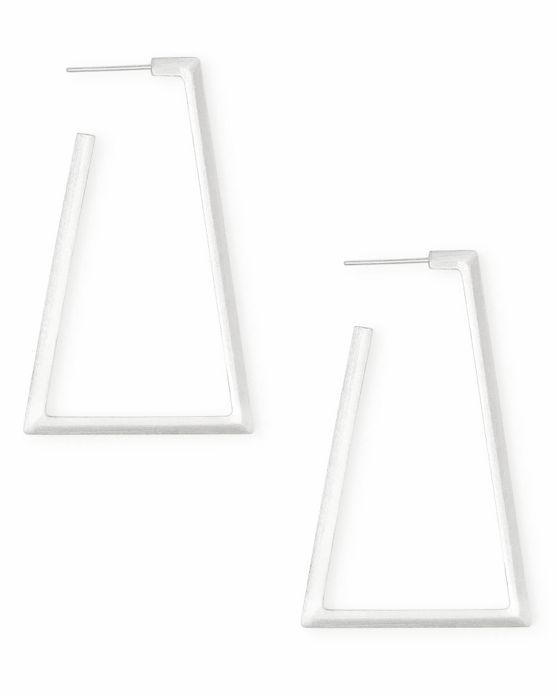 Easton Hoop Earrings in Bright Silver image number 0