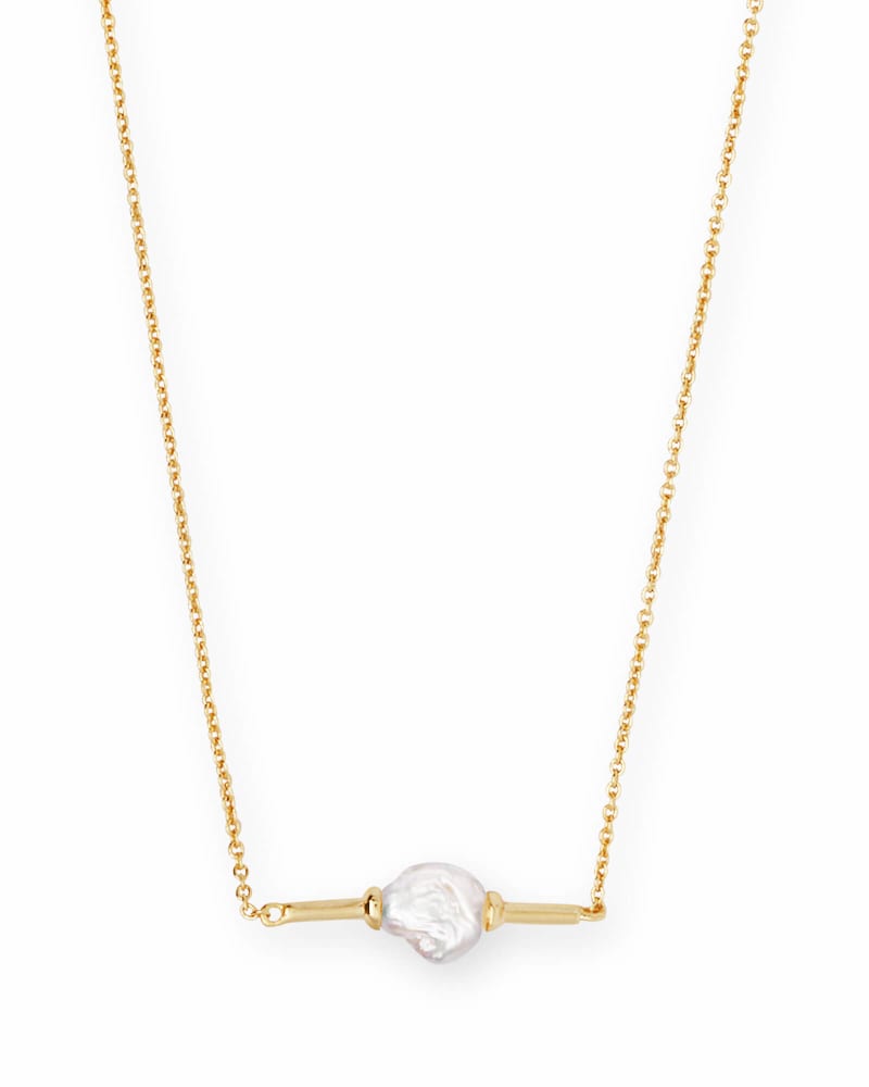 pearl pendant necklace gold