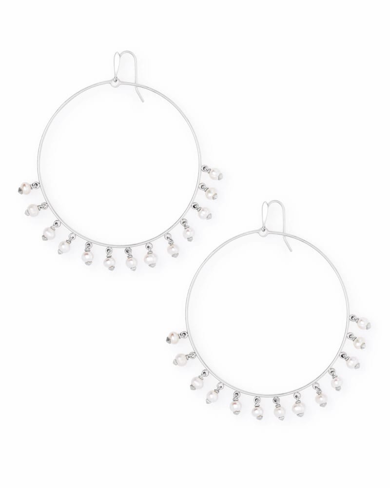 Hilty Hoop Earrings in Pearl image number 0