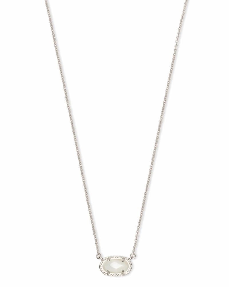 Ember Silver Pendant Necklace in Ivory Pearl image number 0