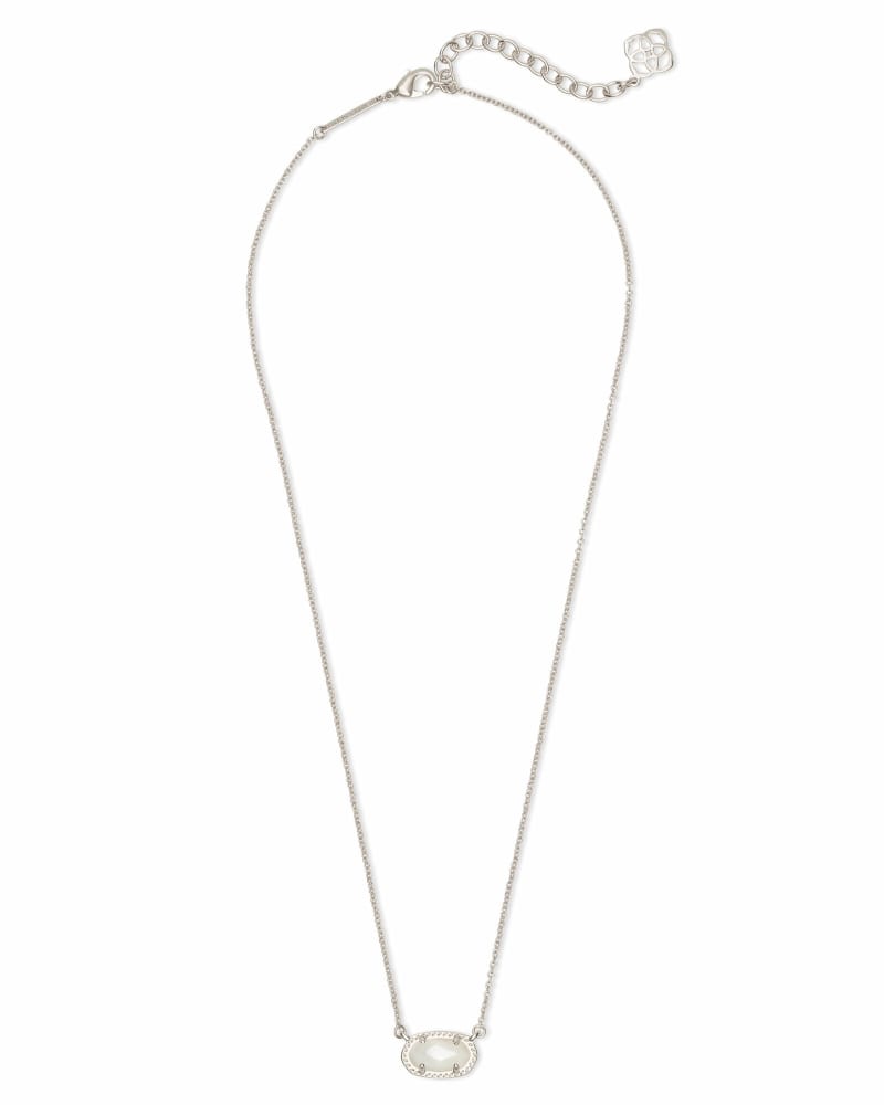 Ember Silver Pendant Necklace in Ivory Pearl image number 1