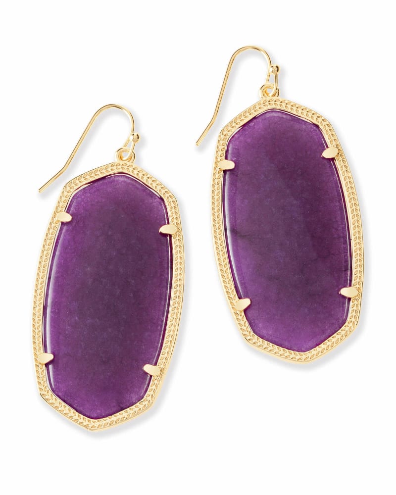 Danielle Earrings in Purple Jade image number 0