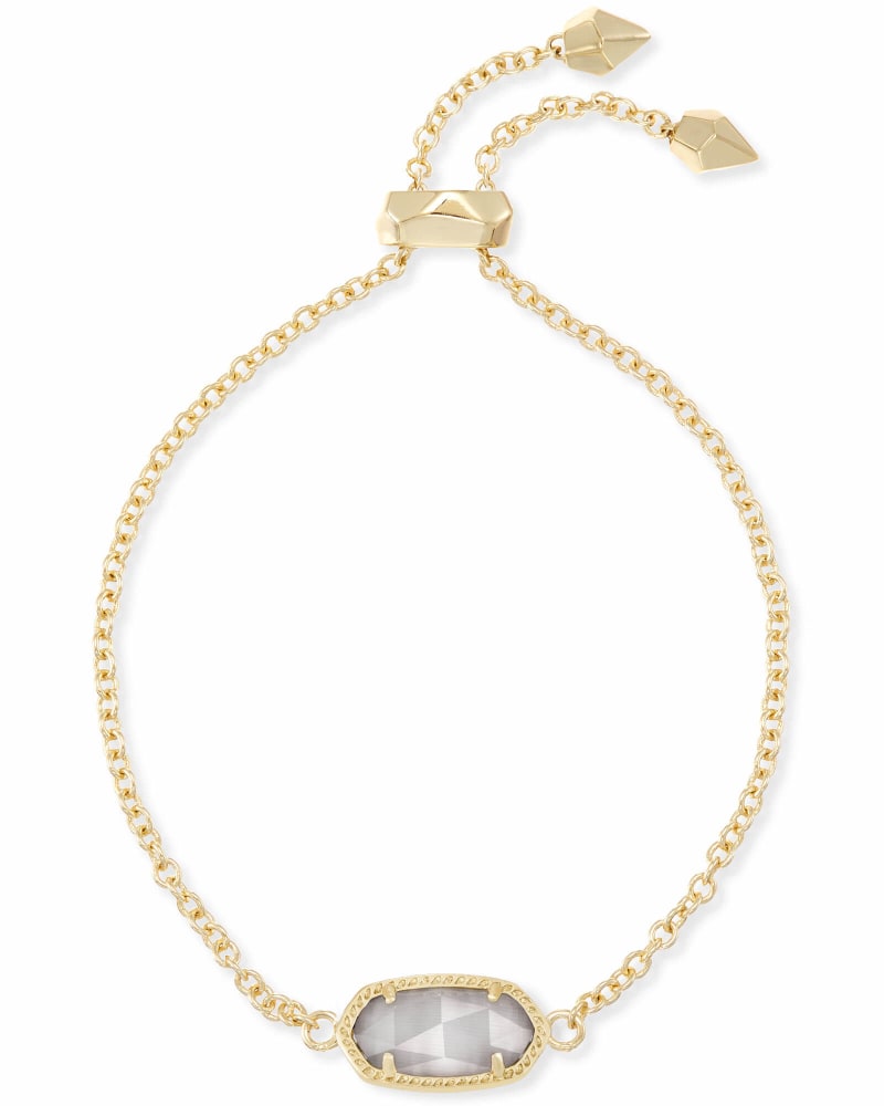 Elaina Adjustable Gold Bracelet Gray Slate | Kendra Scott