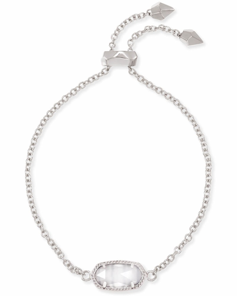 Elaina Silver Adjustable Chain Bracelet in Slate image number 0