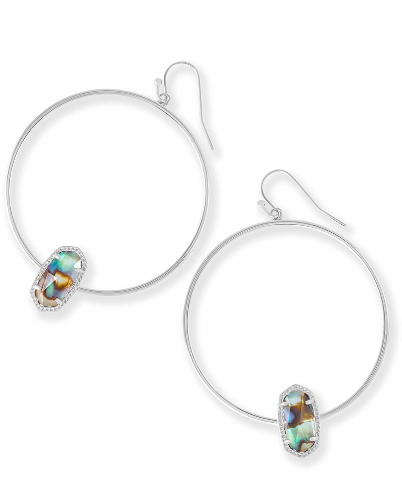 Elora Silver Hoop Earring image number 0