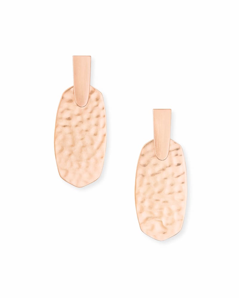 Aragon Hammered Metal Drop Earrings image number 0