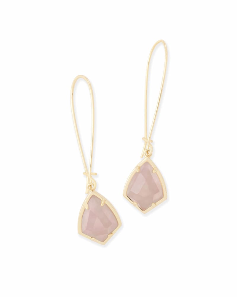 Carinne Drop Earrings in Rose Quartz image number 0