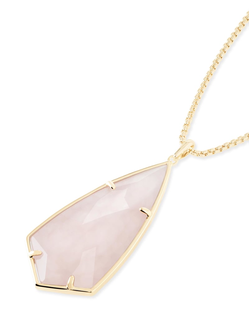 Rose quartz kendra scott necklace clearance