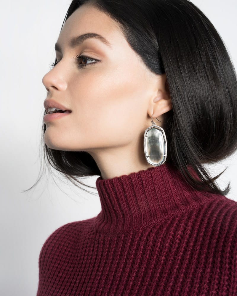 Danielle Statement Earrings in Aqua Apatite image number 1