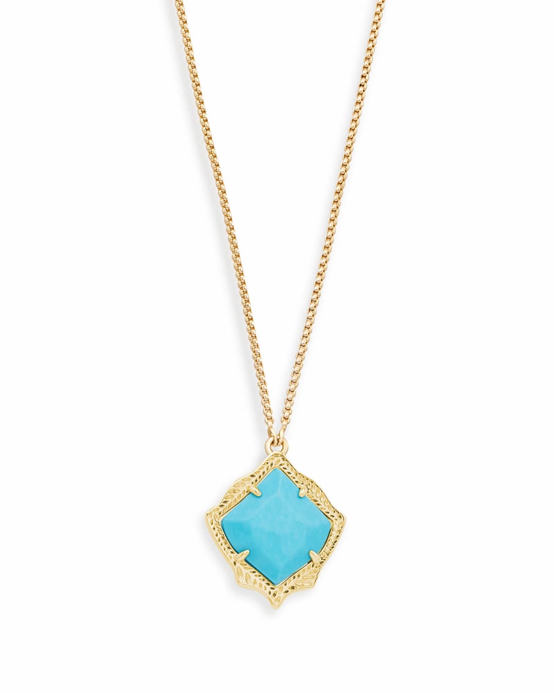 Kacey Long Pendant Necklace in Turquoise | Kendra Scott