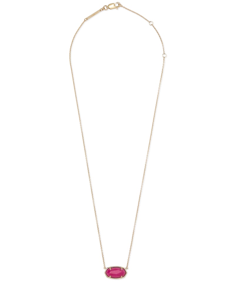 Elisa 18k Gold Vermeil Pendant Necklace in Pink Quartzite image number 3
