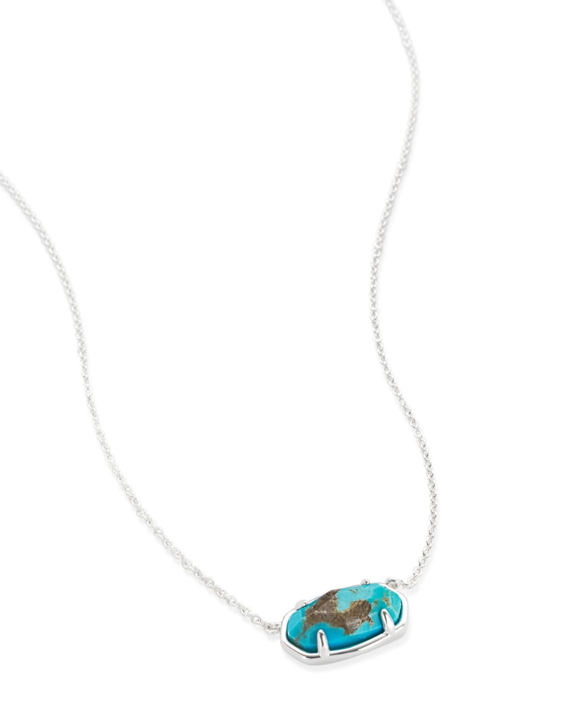 Elisa Sterling Silver Pendant Necklace in Turquoise image number 3