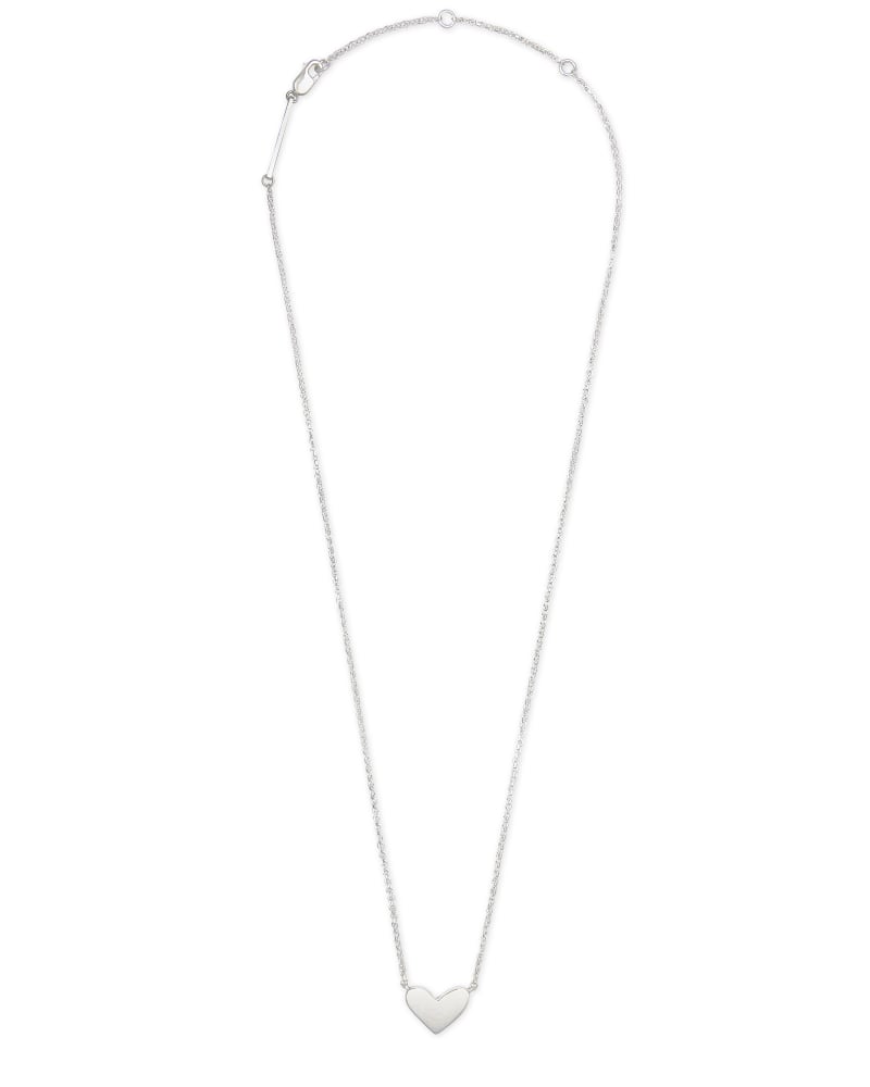 Kendra scott ari heart necklace silver