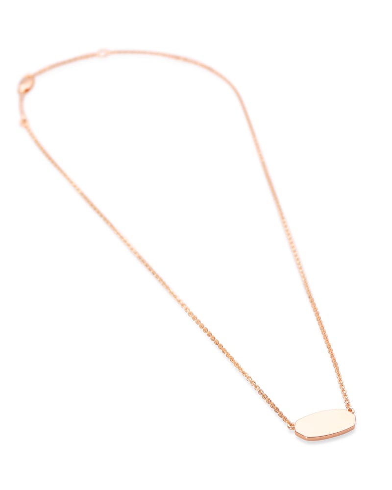 Elisa Pendant Necklace in 18k Rose Gold 