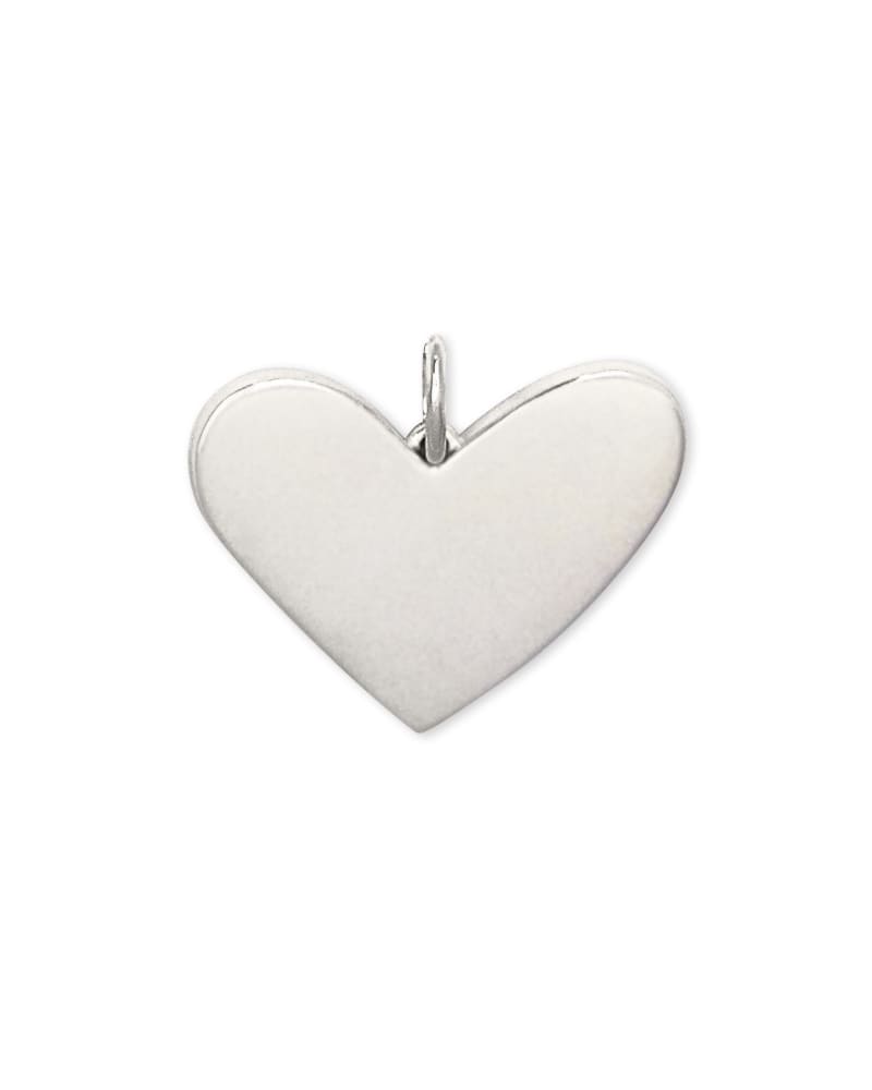 Ari Large Heart Charm in Sterling Silver image number 2